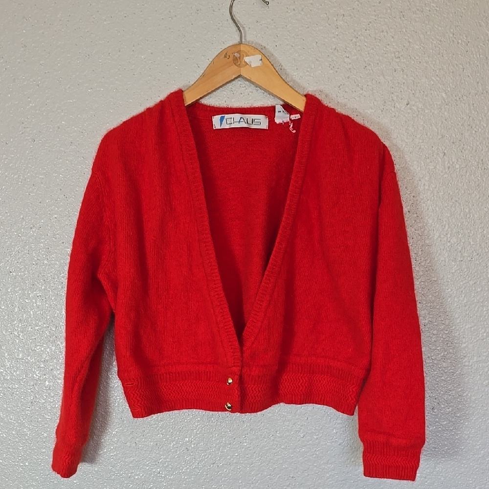 Chaus Lambs Wool Blend Women's Red Sweater